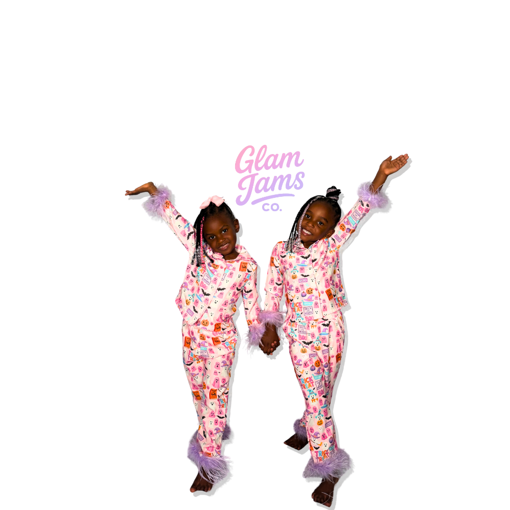 Mommy & Me Luxe Halloween Pajama Set - Spooky Cute Child